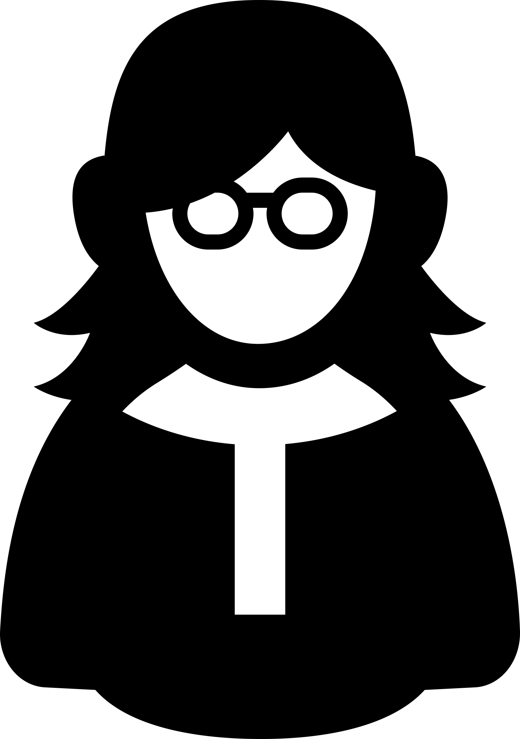 Female Geek Contour Svg Vector Free Vectors